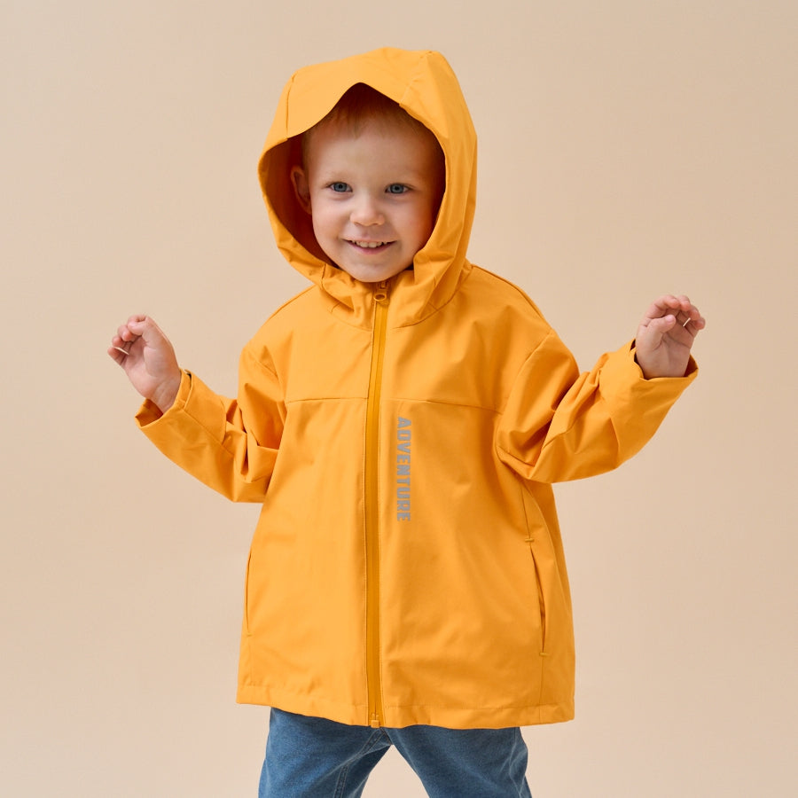 Premium White Duck Down Children’s Waterproof Outdoor Jacket——Yellow