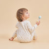 Super Soft Pima Cotton 2-Way Zip Sleep & Play Pajamas - Flower