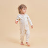 Super Soft Pima Cotton 2-Way Zip Sleep & Play Pajamas - Flower