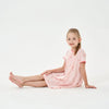 Little Plant Kids TENCEL Lyocell Night Skirt Pink Flamingo Little Plant 