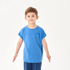 Little Plant Kids TENCEL Lyocell Tee Blue Smile Little Plant 