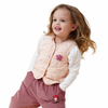 Premium Goose Down Vest- Pink Star
