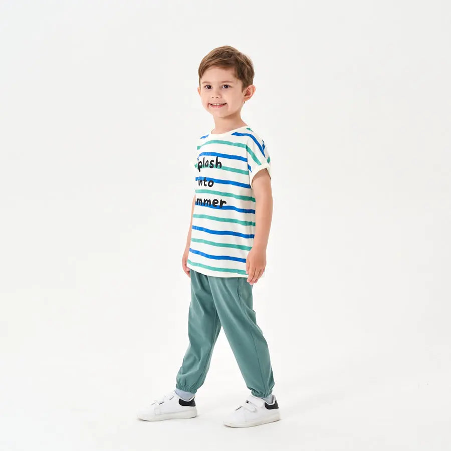 Little Plant Kids TENCEL Lyocell Gender Neutral Long Pant Green Little Plant 