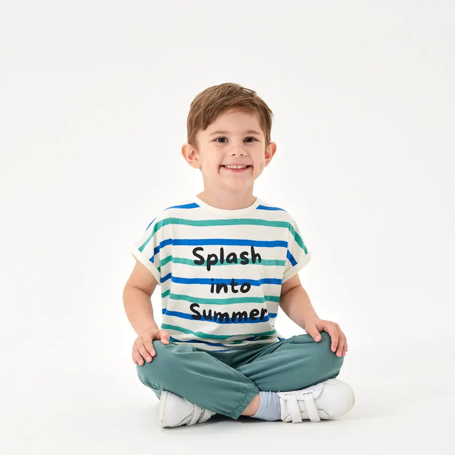 Little Plant Kids TENCEL Lyocell Gender Neutral Long Pant Green Little Plant 