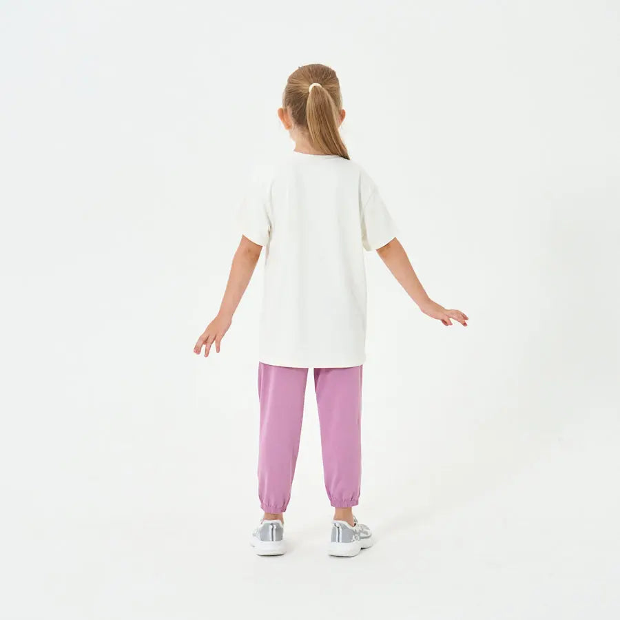 Little Plant Toddler/Kids TENCEL Lyocell Gender Neutral Long Pant Pink Little Plant 