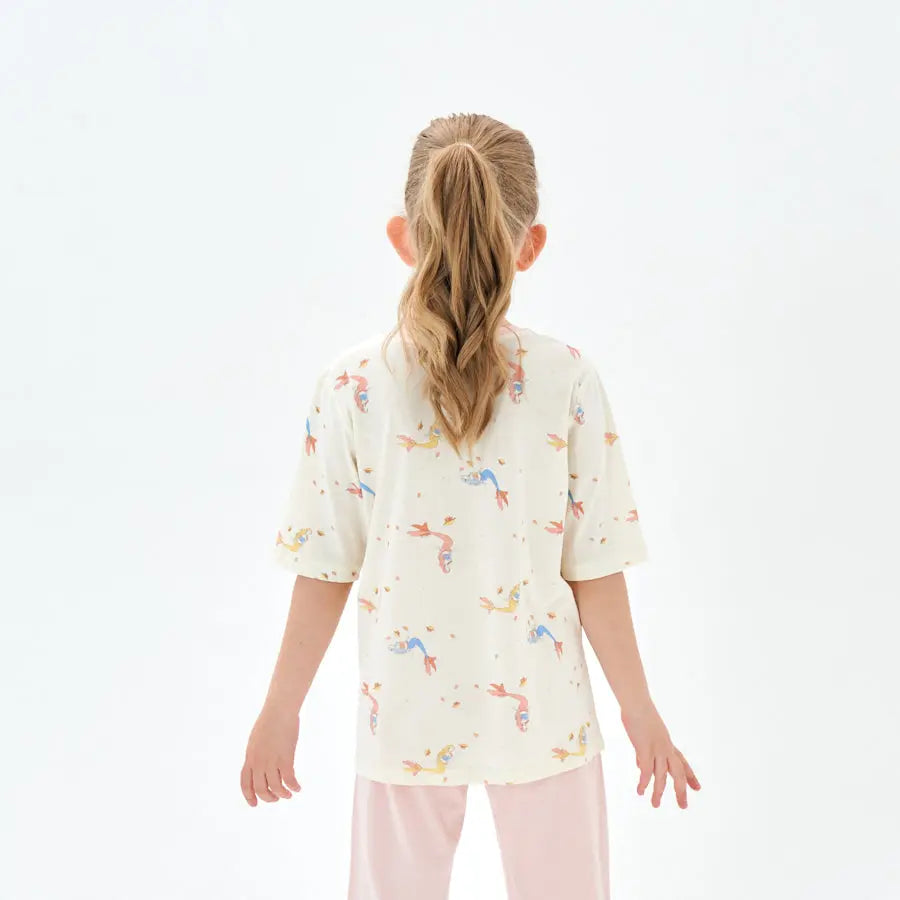 Little Plant Kids TENCEL Lyocell Pajamas Set Mermaid Little Plant 