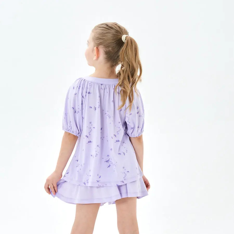 Little Plant Kids TENCEL Lyocell Pajamas Set Purple Jellyfish Little Plant 