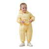 Premium White Muscovy Duck Down Dual Zipper Snowsuit- Yellow Duckling